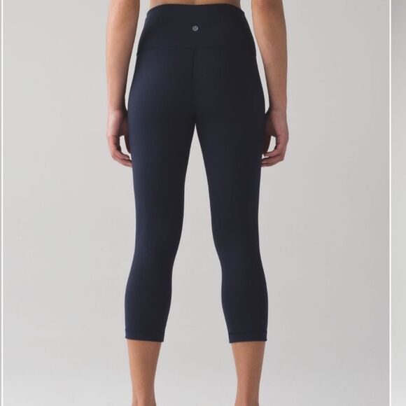Lululemon Midnight Navy High-Rise Crop Leggings - Picture 6 of 9